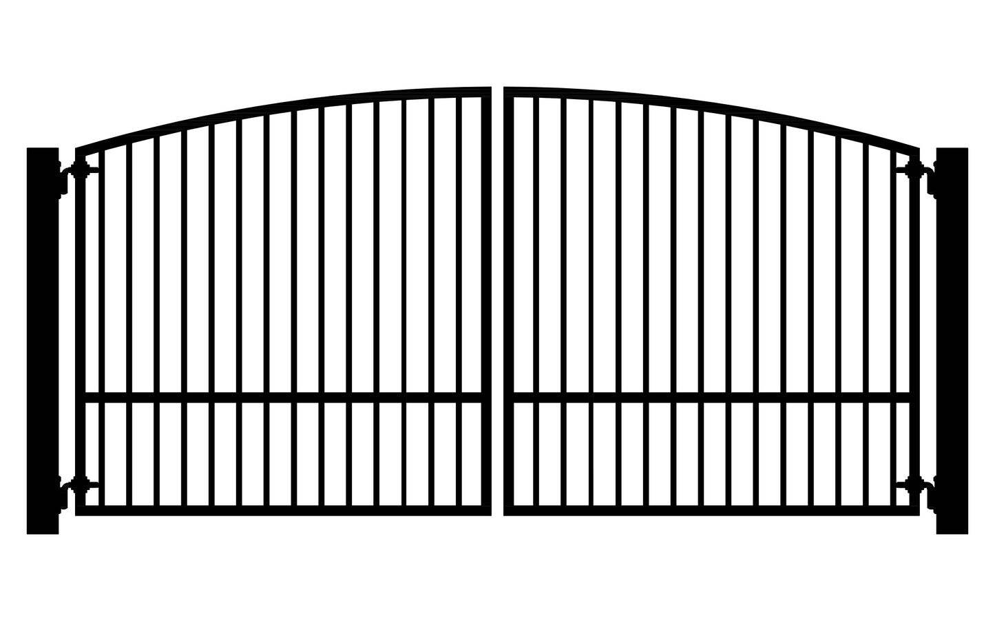 Verano Swing Driveway Gates - Bi-parting