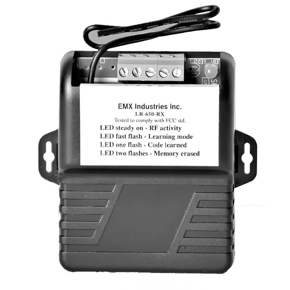 EMX LONG RANGE RECEIVER (315 MHz)-450 FT RANGE OPEN AIR-(P/N-LR 650 RX